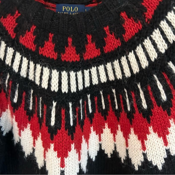 Polo Ralph Lauren Wool Alpaca Blend Geometric Sweater. Size Small. - Picture 4 of 12